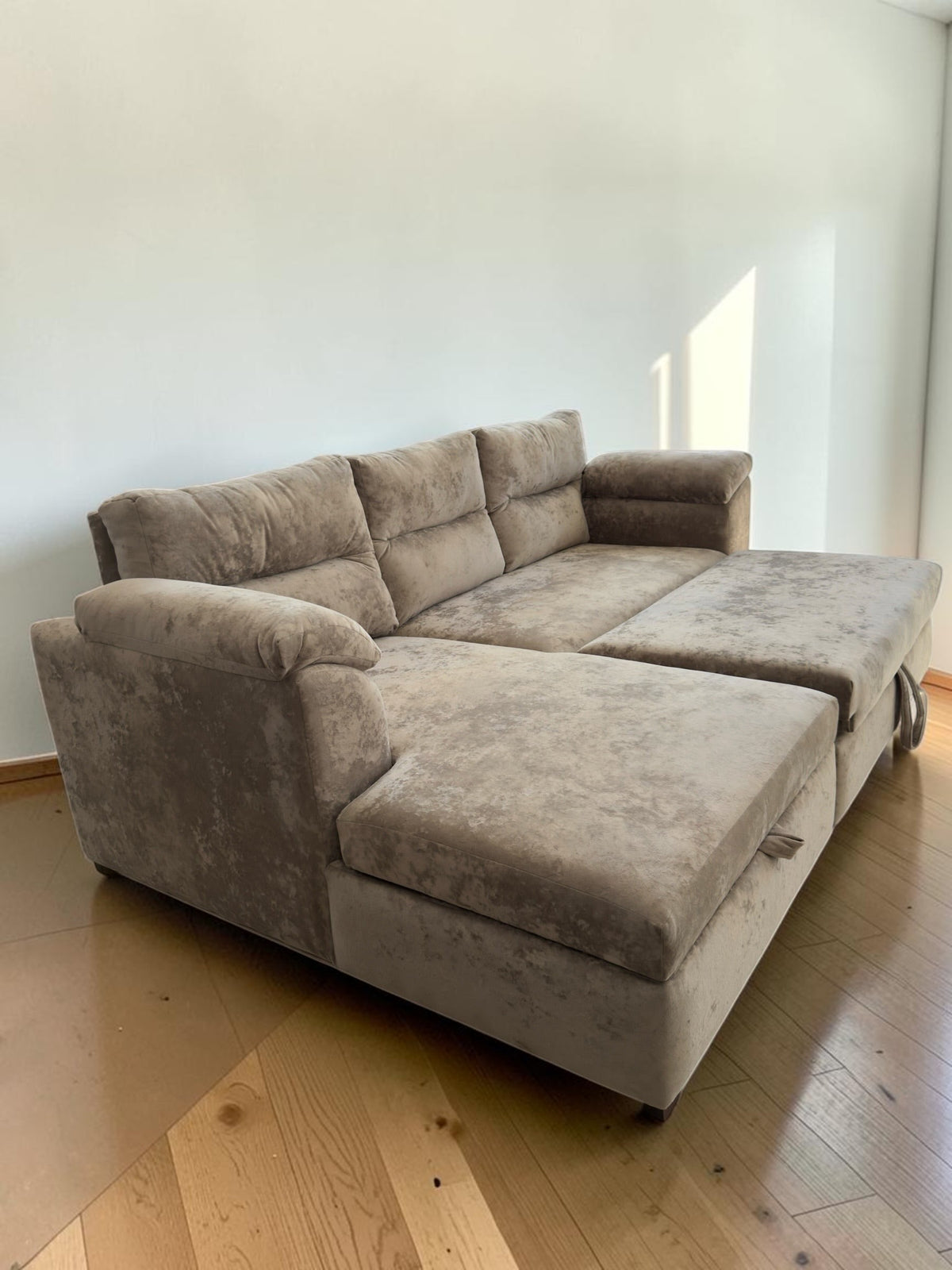 Sofá Cama Milán con Baúl — Chaise Longue Convertible