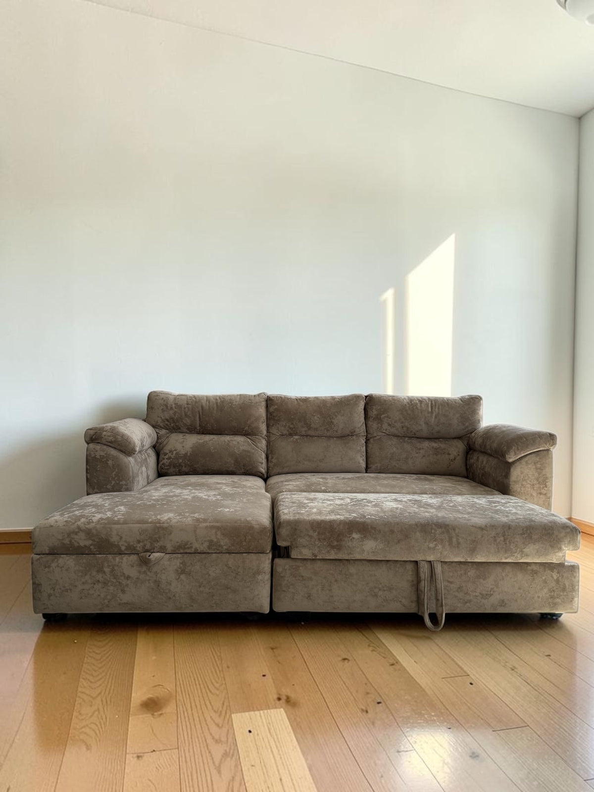 Sofá Cama Milán con Baúl — Chaise Longue Convertible